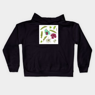 Flowers Seamless pattern Kids Hoodie